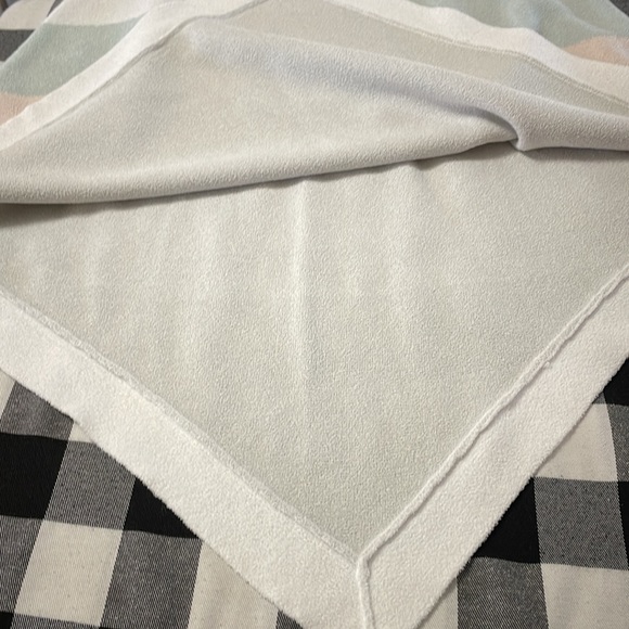 Barefoot Dreams Cozy Chic Ultra Lite Ocean Breeze Soft Poncho Sweater Stripe - Picture 8 of 16